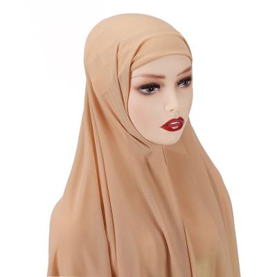 China Muslim Muslim Instant Double Buckle Cotton Dubai Hijab Scarves Women Hijab Hijab For Women for sale