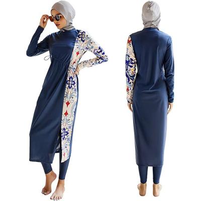 China Full Elastic Closure Modest Long Sleeve Hijab Covered Top Pants Swimming Hijab Women Islamic Muslim Muslim Swimwear for sale