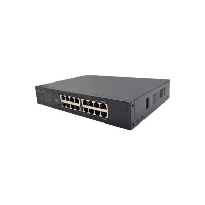 China HT-S2016D-1 Giga Port Switch Tenda Metal Case 16 Ethernet 10/100/1000Mbps Ethernet 10/100/1000Mbps Desktop Unmanaged Network Switch for sale