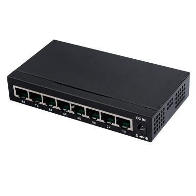 China 8 10/100/1000M Network Gigabit Non Port Management Ethernet LACP New Type Industrial Switch for sale