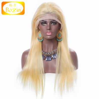 China Wholesale Straight 8A Grade Real Mink Brazilian Hair Lace Wig Blonde Brazilian Hair 13x6 Lace Front Wig for sale