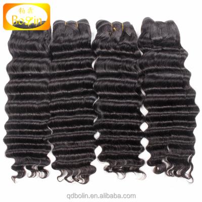 China Factory Deep Wave Unprocessed Virgin Human Hair Extension Big Malaysian Human Hair for sale