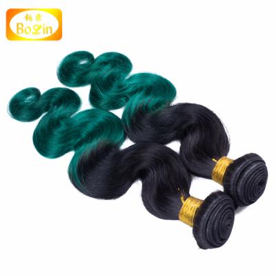 China Wholesale Body Wave Ali Body Wave Cheap Peruvian Hair Weave Bundles Green 1B Ombre Weave Hair for sale