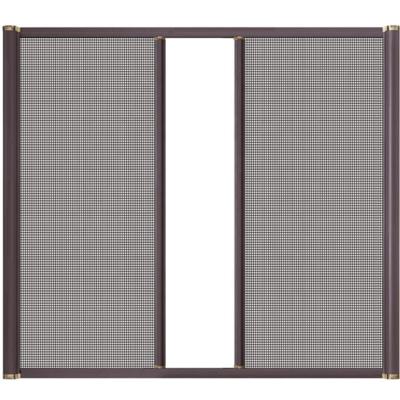 China Aluminum frame fiberglass screen trackless retractable screen door flyscreen sliding door for sale