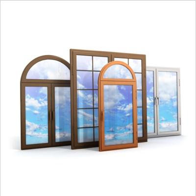 China European design U-PVC casement windows manufacturer PVC buildings window Apartment hotel window doors for sale