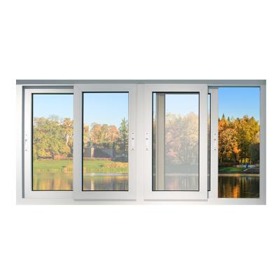 China Most Popular China Factory Price Upvc House Windows Doors 2 Panel Upvc Sliding Window for sale