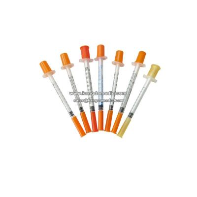 China No dead space body to avoid waste of insulin factory direct sales high quality insulin syringe 1cc U-100 29G for sale