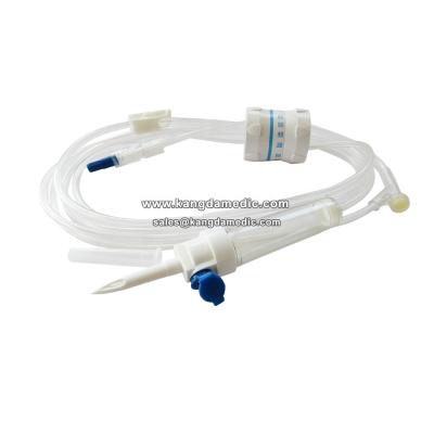 China Precision Flow Regulator Disposable Infusion Set Disposable Iv Administration Set CE for sale