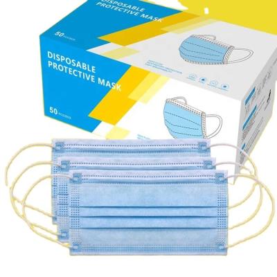 China Medical Care CE EN14683 Certified Disposable Face Mask 3ply Medical Earloop Surgical Face Mask for sale