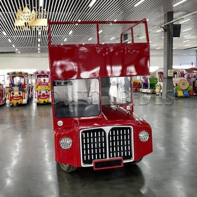 China Amusement Machine Amusement Park Equipment Guided Ride Car Golf Cart Electric Small Sightseeing Bus for sale