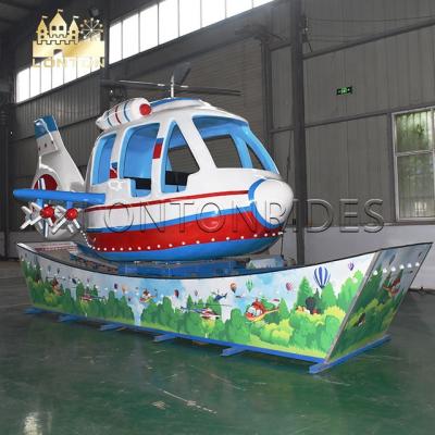 China Flying Games Mini Helicopter Rides Kids Amusement Machine Car Ride Fairground New Rides on Track for sale