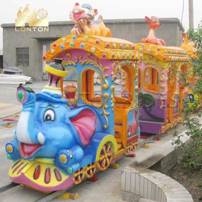 China Indoor Theme Park Playground Elephant Train Rides On Mall Mini Rail Trains for sale