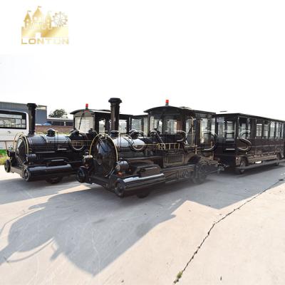 China New promotion theme park high quality trackless adult electric train 84 amusement electric train for sale for sale