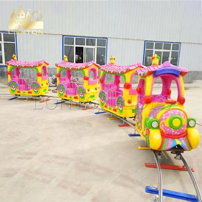 China Cheap animal amusement park mini ride kiddie amusement machine electric track train for children for sale