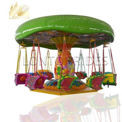 China Amusement Machine Attractions Flying Chair Rides, 12 Seats Swing Chairs, Amusement Park Flying Chairs for sale