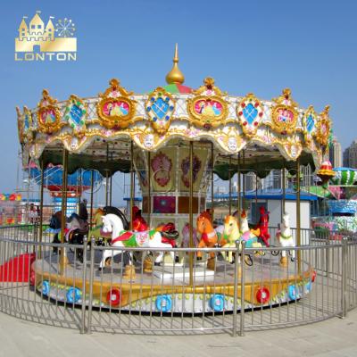 China FRP & outdoor carousel horse ride stainless steel carousel adult amusement ride with factory price for sale