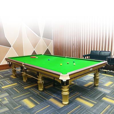 China Mechanically Cast Whip Pool Table 12ft Professional English Pool Table 10A-101B China Manufacturer for sale