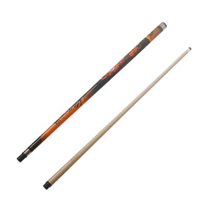 China Hot Selling 1/2 Maple Wood Billiard Pool Cue 1/2 2102 Center Joint And Carbon Fiber Billiard Cues And Snooker Cues for sale