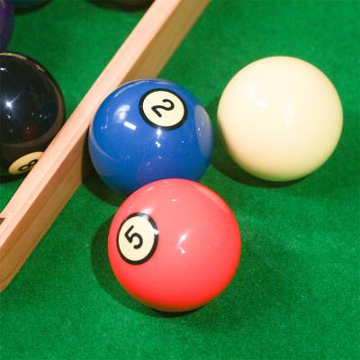 China Billiard table billiard ball set HTY-57M6A-2 hot sale 57mm resin pool billiards balls 16 balls professional for sale