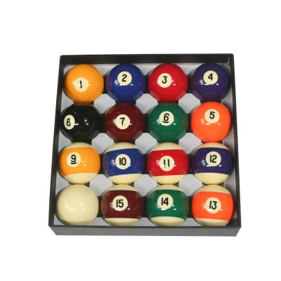 China HTY-57M6A High Quality Resin 6A Grade 57mm 16pcs Resin Pool Ball Set Billiard Balls for sale