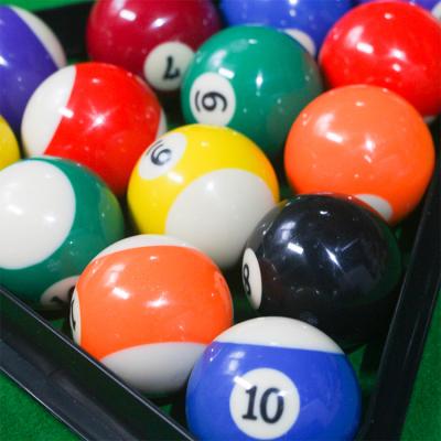 China Half Resin HTY-57MN1A Custom Design Logo 16pcs Pool Ball Billiard Accessories, Snooker Snooker Ball for sale