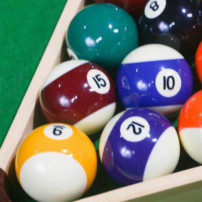 China Resin-100% HTY-57M6A 6A Grade Resin 57mm Billiard Pool Ball Billiard Balls Complete Set for sale