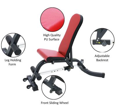 China Foldable Barbell Bed Press Bench Slope Training FID Salon Strength Rack Gym Weightlifting Squat Bench for sale