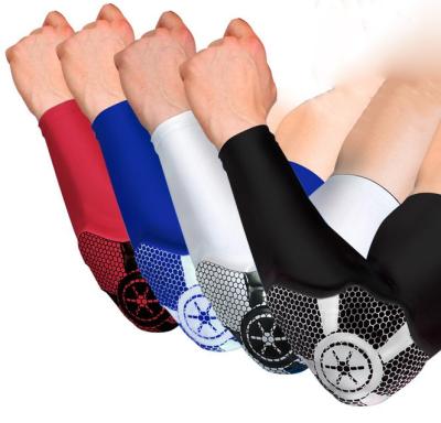 China Adult Professional Cotton Elbow Support Elastic Arm Sleeves Well Spread Elbow Protection for Basketball Training for sale