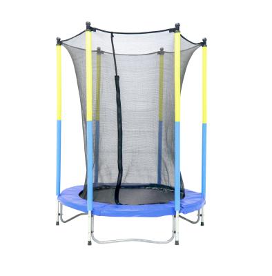 China With Protective Kids Net Trampoline With Safety Inner Fence For Family Backyard School Entertainment 4.5FT Indoor Outdoor Trampoline for sale