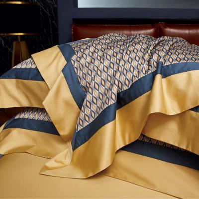 China Nondisposable Luxury Egyptian Cotton Bedding Sets Customizes Digital Print Sheet Set for sale