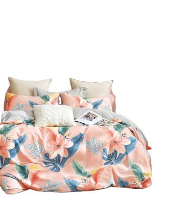 China Reactive TWILL Cotton Print Flower Design Bedding Set for sale