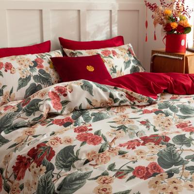 China Nondisposable Wedding Bedding Sets Cotton Customized Cool Style Designs Bed Sheet Set for sale