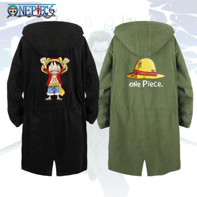 China Anti-wrinkle and winter Anime one-piece printing autumn anorak long hooded loose jacket unisex clothing for sale