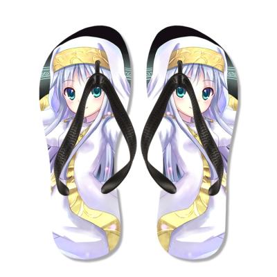 China Wholesale Fashion Trend Accelerator Anime Flip Flops Mens Beach Sandals EVA Foam Sublimation Empty Flip Flops for sale