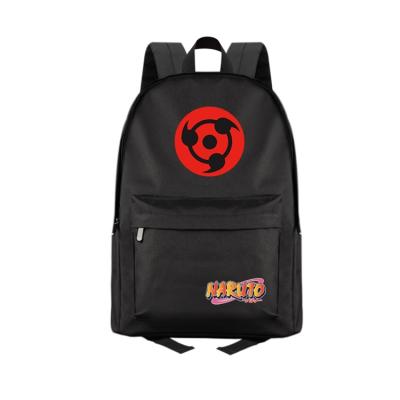 China Other Custom Anime School Bag Student Backpack OEM Youth Black Zipper Backpack for sale