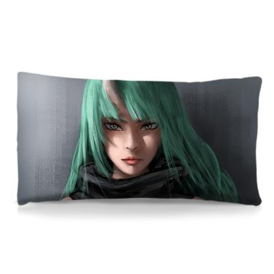 China Custom Anime Anti-Static Pillowcase 3D Digital Printing Home Cartoon Sofa Rectangular Christmas Pillow Pillowcase Decoration for sale