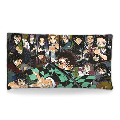 China Custom Massage Anime Pillow Case Cartoon Devil Slayer: Kimetsu No Yaiba Pillowcase Christmas Furniture Decor Pillow Factory OEM for sale