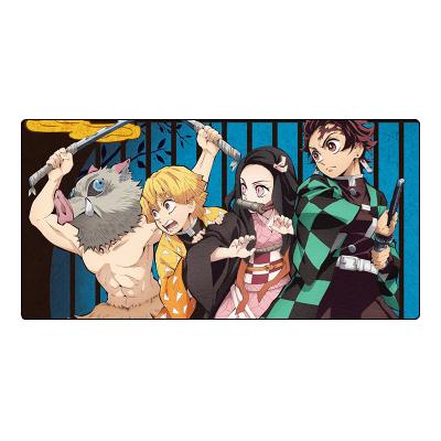 China 3D Gaming Custom Big Siz Mouse Pad Cartoon Oversize Anime Keyboard Pad Demon Slayer: Kimetsu No Yaiba Mouse Pad Sample Production for sale