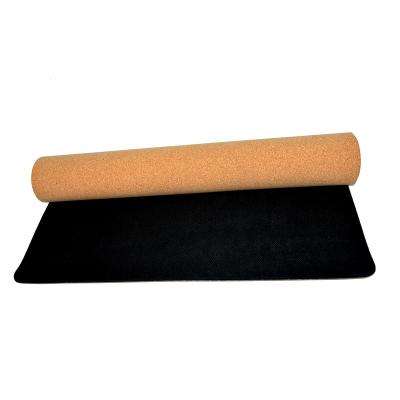 China Cork+tc+ruber OEM customized environmental protection high quality rubber yoga mat for sale