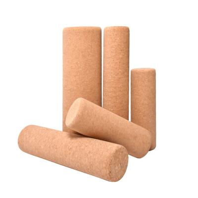 China . 100% Natural Eco-Friendly High Density Cork Massage Roller With Tapered Edges For Balance Yoga Fitness Smooth Rolling Perfect Tool for sale