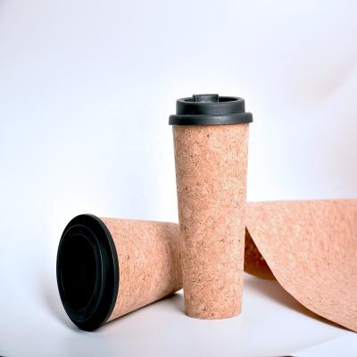 China Wholesale Viable Cork Cup With Lid Customize Logo Travel Corkcup, Eco Friendly Natural Cork Coffee Cup, Reusable Cork Coffee Cup, for sale