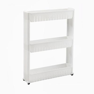 China Multi-layer split thickened shelf of Japanese border plastic shelf kitchen bathroom storage shelf floor storage for sale