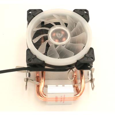 China Computer CPU Manufacturer China Modern coopper pipes cooler cpu heatsink with 3pin&4pin led fan for AMD Intel series cpu for sale