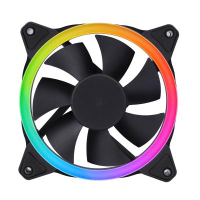 China Colorful Computer CPU CPU OEM Logo Single Pole Aperture RGB Fans Cooling PC Case RGB Led Fan 12v 6pin CPU Water Cooling Fans for the computer for sale