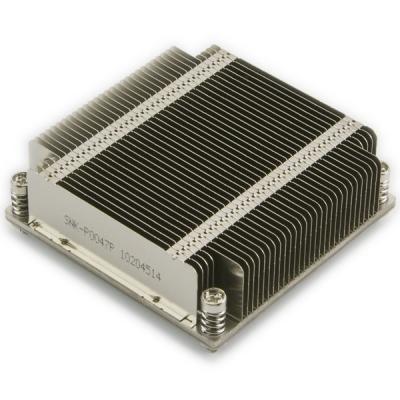 China Heat Pipe Aluminum+4 100% Test High Performance 1155 Square 1U CPU Passive Cooler For Computer Server for sale