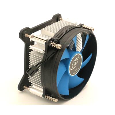 China High Air Volume Hot Selling Aluminum Computer CPU CPU Heatsink Cooler With Blue 3pin/4pin Fan For Intel 1155 1156 for sale