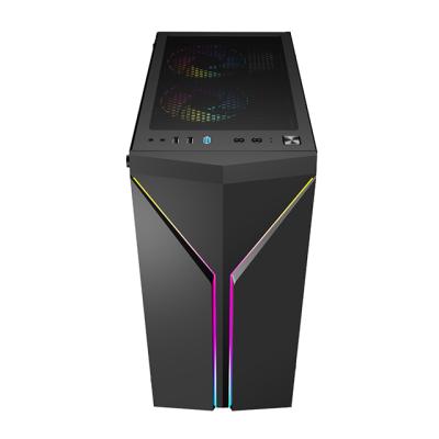 China With fan hot sale computer case computer gaming computer cases and towers with 6 RGB fan chassis size350*205*430mm for sale