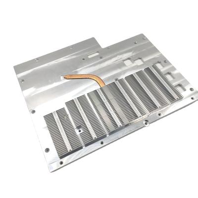 China Efficient Heat Dissipation CNC Machining Custom Epoxy Resin Soldered Aluminum Heatsinks For Microchip for sale