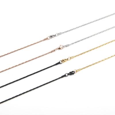 China Europe and America Women's Real 18K Gold Beads Charms Necklace Rope Chain Pendant Two-Layer Set Stainless Steel Coin for sale