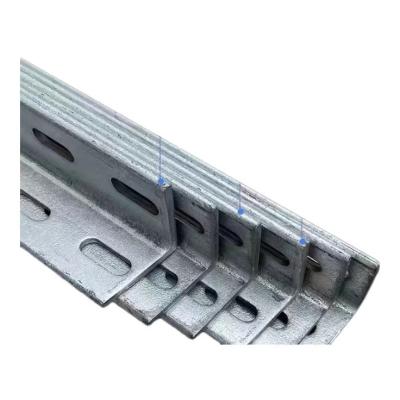 China Hot Rolled Galvanized Perforated Equal Steel Angle Lintel with Punching Holes/ Slotted Iron Bar for sale